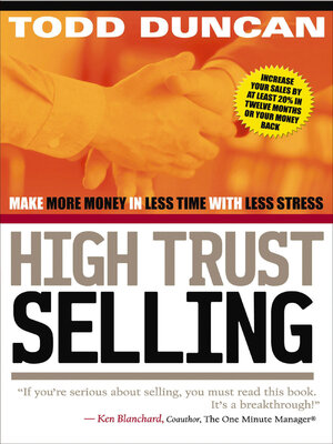 cover image of High Trust Selling